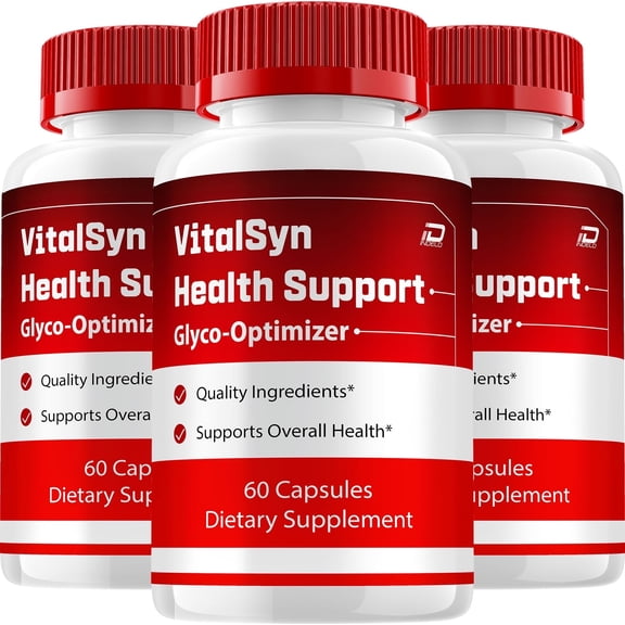Vitalsyn Capsules – Vitalsin All Natural Glycogen Support, 3 Pack, 180 Capsules
