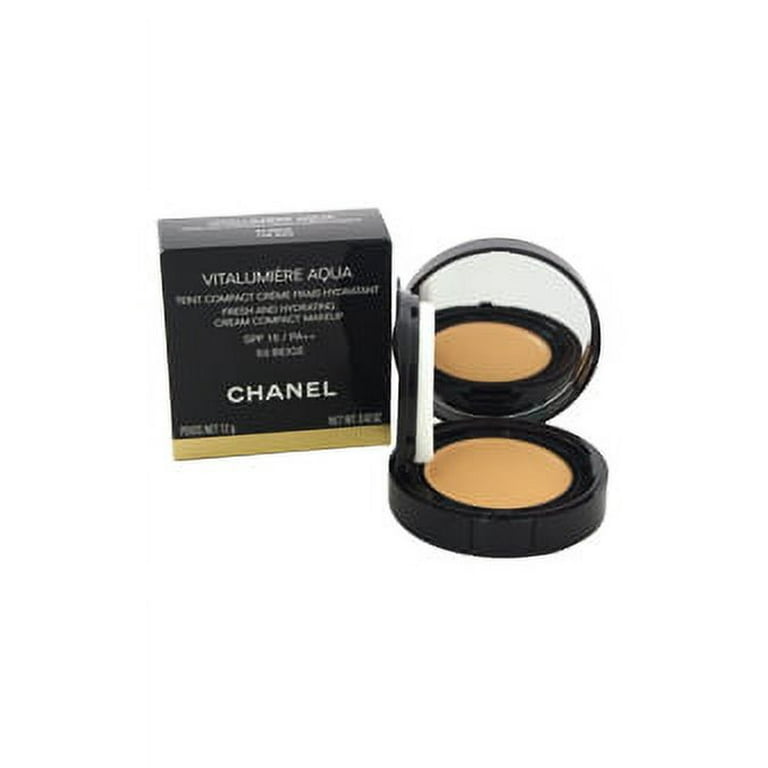 Chanel, Vitalumiere Aqua, Teint Compact Creme Frais Hydrant [Fresh and Hydrating  Cream Compact Makeup SPF15/PA+++] (Podkład w kompakcie) - cena, opinie,  recenzja