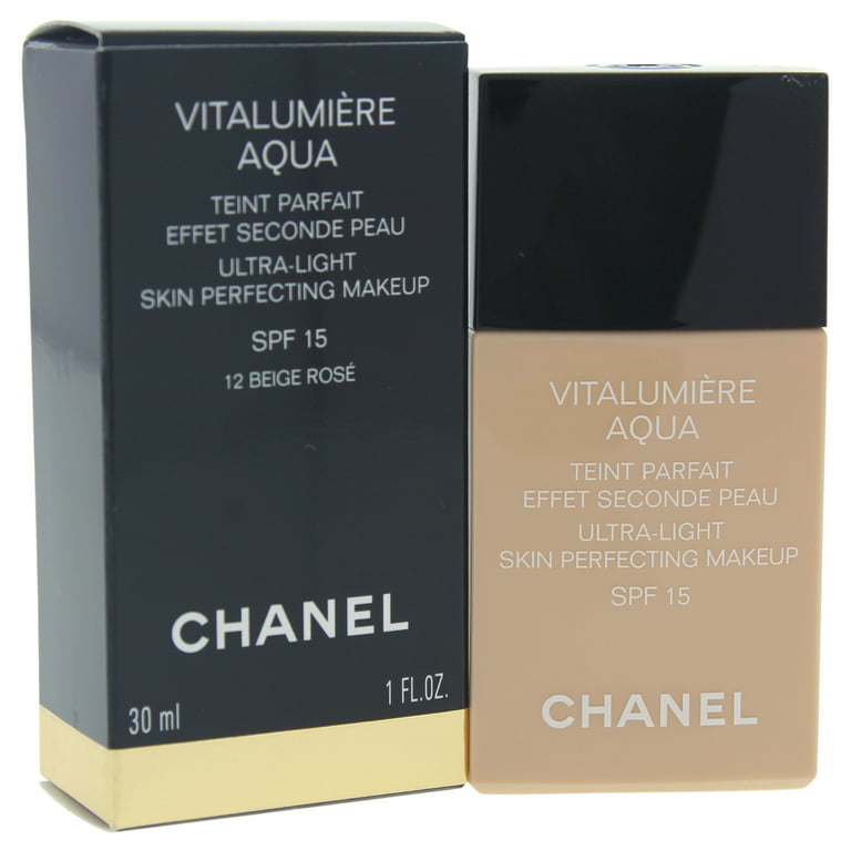 Vitalumiere Aqua Ultra Light Skin Perfecting Makeup SPF15 - # 12 Beige Rose  by Chanel for Women - 1