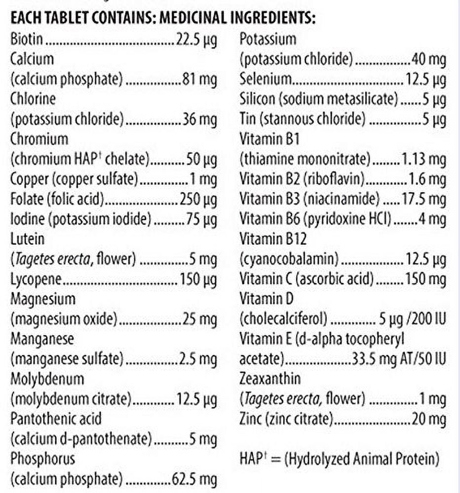 Vitalux Healthy Eyes Ocular Multivitamin with 5mg of lutein, 130