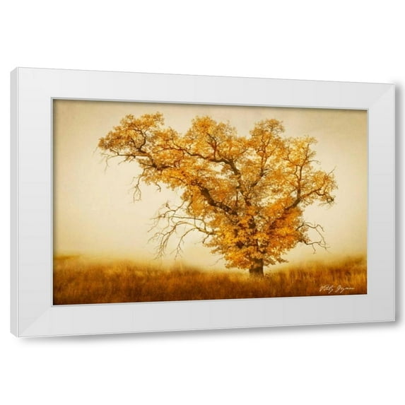 Vitaly Geyman 14x11 White Modern Wood Framed Wall Art Titled - Misty VI