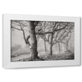 thumbnail image 1 of Vitaly Geyman 4x24 White Modern Wood Framed Wall Art Titled - Tree in the Mist BandW, 1 of 5