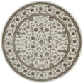 thumbnail image 1 of Vitaly Milfred Area Rug 3743 Traditional Bone Bulbs Rings 5' 3" x 5' 3" Round, 1 of 1