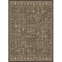 Vitaly Quinn Area Rug 3564 Traditional Brown Vines Stems 2' 2" x 7' 7" Rectangle