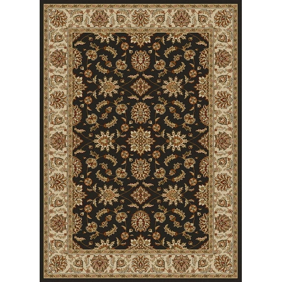Vitaly Rafiqi Area Rug 1592 Brown Italian Bordered 5' 5" x 7' 7" Rectangle