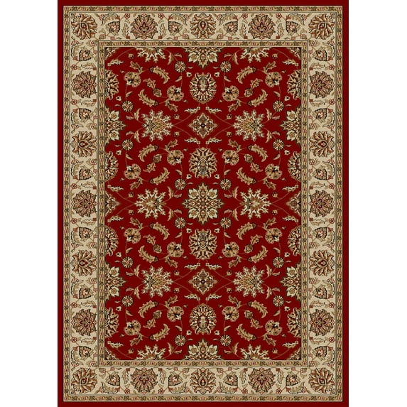 Vitaly Rafiqi Area Rug 1592 Red Italian Bordered 7' 9" x 11' Rectangle