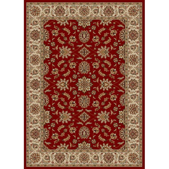 Vitaly Rafiqi Area Rug 1592 Red Italian Bordered 9' 10" x 12' 10" Rectangle