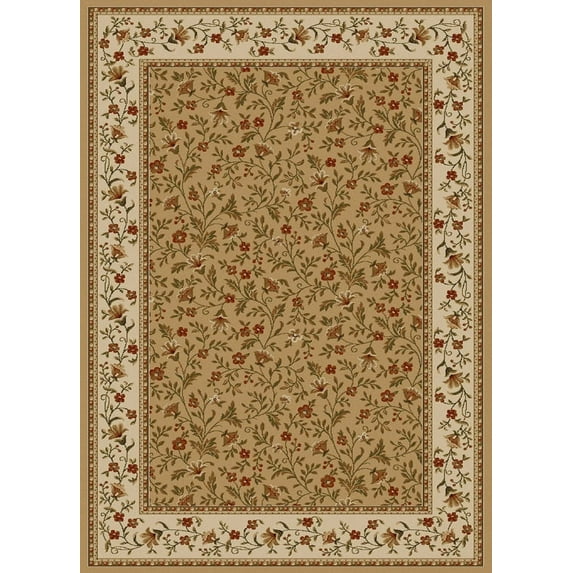 Vitaly Rafiqi Area Rug 1593 Beige Italian Bordered 2' 2" x 7' 7" Rectangle