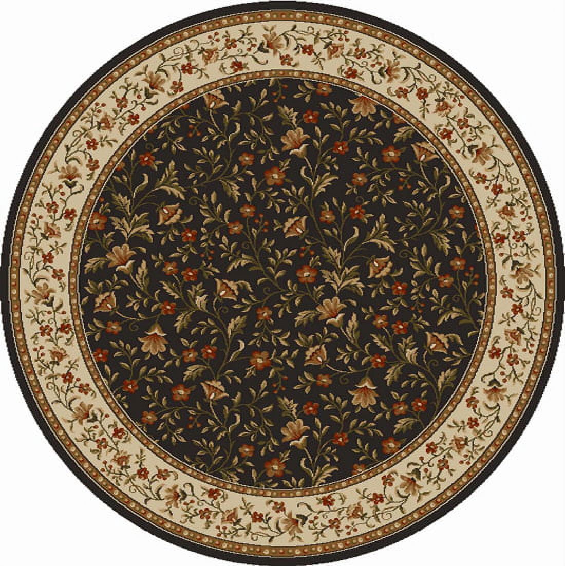 Vitaly Rafiqi Area Rug 1593 Brown Italian Bordered 5' 3