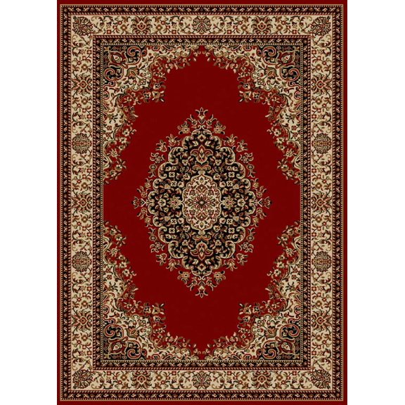 Vitaly Rafiqi Area Rug 1595 Red Italian Bordered 2' 2" x 7' 7" Rectangle