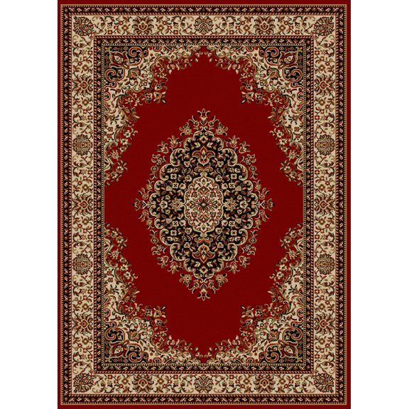 Vitaly Rafiqi Area Rug 1595 Red Italian Bordered 2' 2" x 7' 7" Rectangle