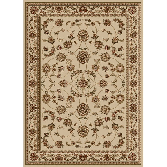 Vitaly Rafiqi Area Rug 1596 Ivory Italian Bordered 2' 2" x 7' 7" Rectangle