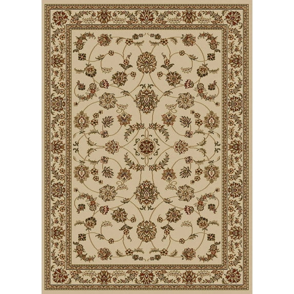 Vitaly Rafiqi Area Rug 1596 Ivory Italian Bordered 3' 3" x 4' 11" Rectangle