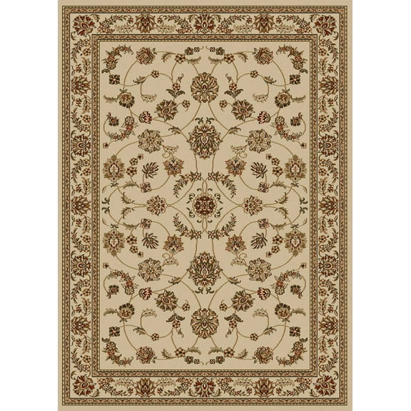 Vitaly Rafiqi Area Rug 1596 Ivory Italian Bordered 7' 9" x 11' Rectangle