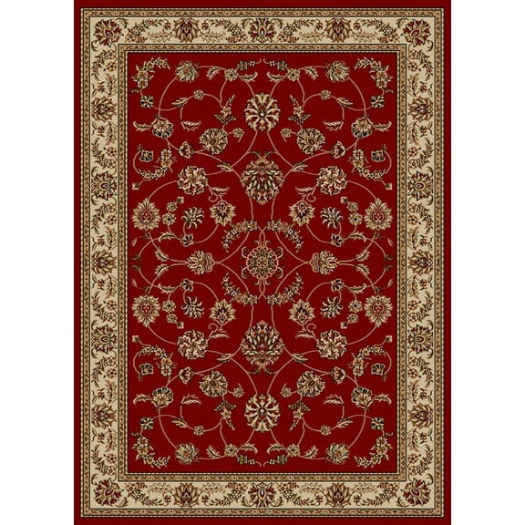 Vitaly Rafiqi Area Rug 1596 Red Italian Bordered 2' 2" x 7' 7" Rectangle