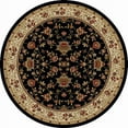 thumbnail image 1 of Vitaly Rafiqi Area Rug 1597 Black Italian Bordered 5' 3" x 5' 3" Round, 1 of 1