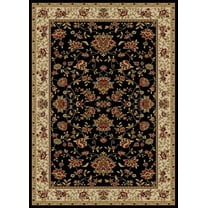 Vitaly Rafiqi Area Rug 1597 Black Italian Bordered 7' 9" x 11' Rectangle