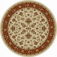 thumbnail image 1 of Vitaly Rafiqi Area Rug 1597 Ivory Italian Bordered 8' x 8' Round, 1 of 1