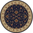 thumbnail image 1 of Vitaly Rafiqi Area Rug 1597 Navy Blue Italian Bordered 8' x 8' Round, 1 of 1