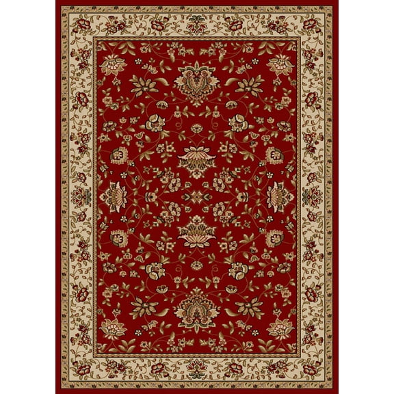 Vitaly Rafiqi Area Rug 1597 Red Italian Bordered 2' 2" x 7' 7" Rectangle