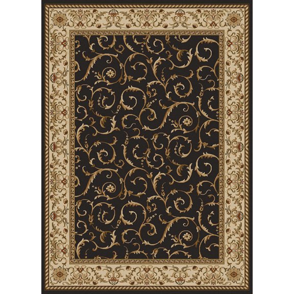 Vitaly Rafiqi Area Rug 1599 Brown Italian Bordered 2' 2" x 7' 7" Rectangle