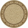 thumbnail image 1 of Vitaly Rafiqi Area Rug 1599 Ivory Italian Bordered 5' 3" x 5' 3" Round, 1 of 1