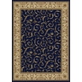 thumbnail image 1 of Vitaly Rafiqi Area Rug 1599 Navy Blue Italian Bordered 3' 3" x 4' 11" Rectangle, 1 of 1