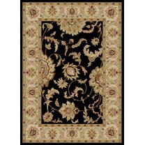 Vitaly Rafiqi Area Rug 1621 Black Italian Bordered 7' 9" x 11' Rectangle