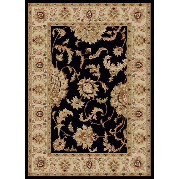 Vitaly Rafiqi Area Rug 1621 Black Italian Bordered 9' 10" x 12' 10" Rectangle
