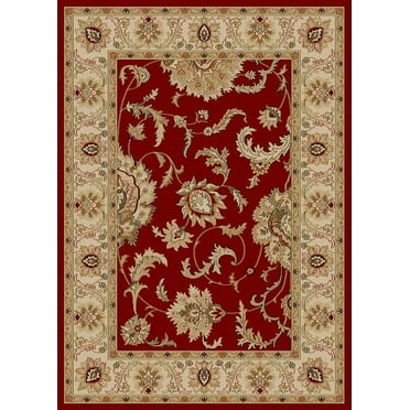Vitaly Rafiqi Area Rug 1621 Red Italian Bordered 2' 2" x 7' 7" Rectangle