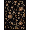 thumbnail image 1 of Vitaly Rafiqi Area Rug 1835 Transitional Black Swirls Vines 7' 9" x 11' Rectangle, 1 of 1