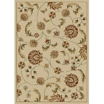 Vitaly Rafiqi Area Rug 1835 Transitional Ivory Vines Swirls 9' 10" x 12' 10" Rectangle