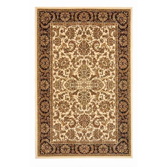 Vitaly Wharton Area Rug 1305 Ivory Bordered Persian 7' 9" x 9' 6" Rectangle