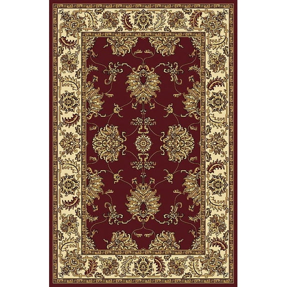 Vitaly Wharton Area Rug 1330 Burgundy European Bordered 2' 2" x 8' Rectangle