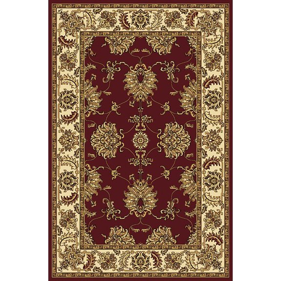 Vitaly Wharton Area Rug 1330 Burgundy European Bordered 2' 2" x 8' Rectangle