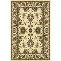 Vitaly Wharton Area Rug 1330 Ivory European Bordered 9' 10" x 12' 10" Rectangle