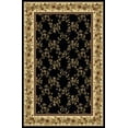 thumbnail image 1 of Vitaly Wharton Area Rug 1427 Black Floral Country 3' 3" x 5' 4" Rectangle, 1 of 1