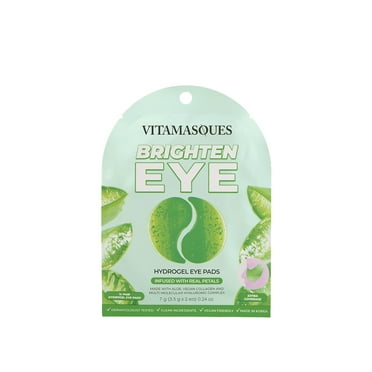 Vitamasques Brighten Hydrogel Eye Pads, Infused with Real Petals, 1 Pair