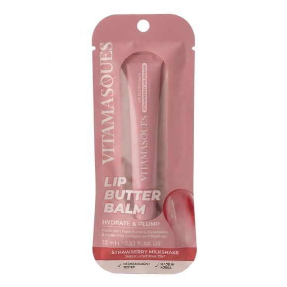 Vitamasques Lip Butter Balm, Strawberry Milkshake, 0.33 fl oz