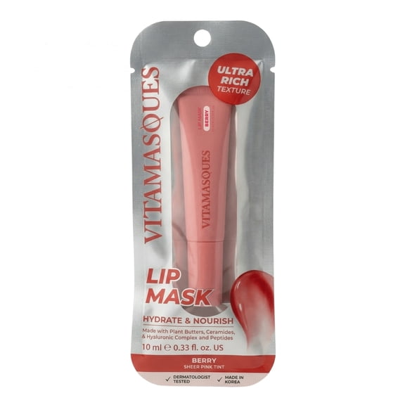 Vitamasques Lip Mask, Berry, 0.33 fl oz