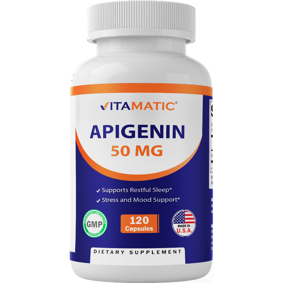 Vitamatic Apigenin 50 mg 120 Veg Capsules