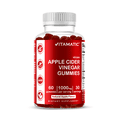 thumbnail image 1 of Vitamatic Apple Cider Vinegar Gummies - 1000mg per serving - 60 Vegan Gummies - ACV Gummies for Detox, Weight Loss Support, Energy Boost, Digestion & Gut Health, 1 of 11