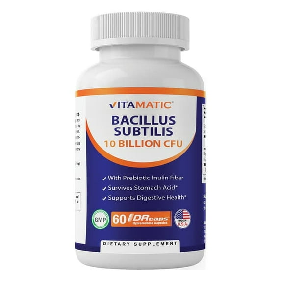 Vitamatic Bacillus Subtilis 10 Billion Cfu 60 Caps