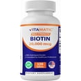 thumbnail image 1 of Vitamatic Biotin 20,000 mcg (20 mg) with Keratin 120 Tablets, 1 of 11
