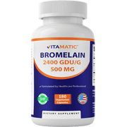 Vitamatic Bromelain 2400 GDU/g 500 mg 180 Capsules