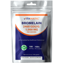 Vitamatic Bromelain Powder, 1000mg, Supports Digestion, 100 Grams
