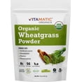 thumbnail image 1 of Vitamatic Certified USDA Organic Wheatgrass Powder – 1 Pound (16 Ounces) – Pure, Non-GMO, Gluten-Free Superfood, 1 of 3