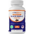 thumbnail image 1 of Vitamatic Fermented Black Garlic Extract 1000 mg 60 Capsules, 1 of 10