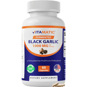 Vitamatic Fermented Black Garlic Extract 1000 mg 60 Capsules