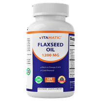 Vitamatic Flaxseed Oil 1200 mg 120 Softgels